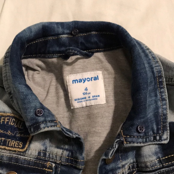 Mayoral Denim Lined Jacket with patches - Picture 5 of 5